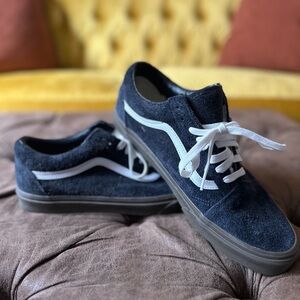 Vans Navy and White Suede Sneakers